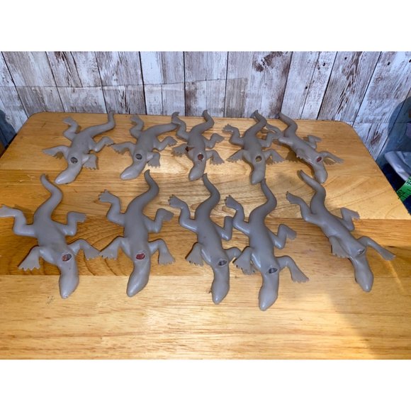10 Vintage Lizards String Light Covers Set Halloween Decoration Blow Mold - Picture 5 of 6